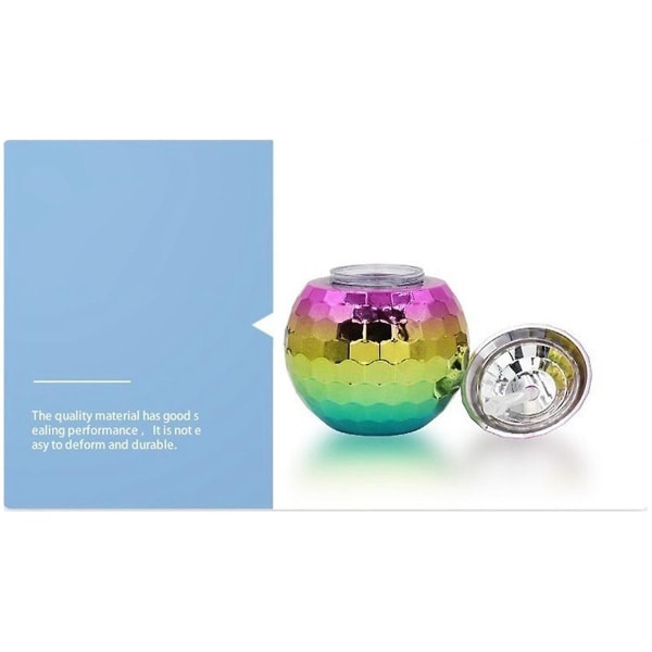 2kpl Rainbow Disco Ball Cup kannella ja oljilla - Polttareiden koristeet juhlat ([HK])
