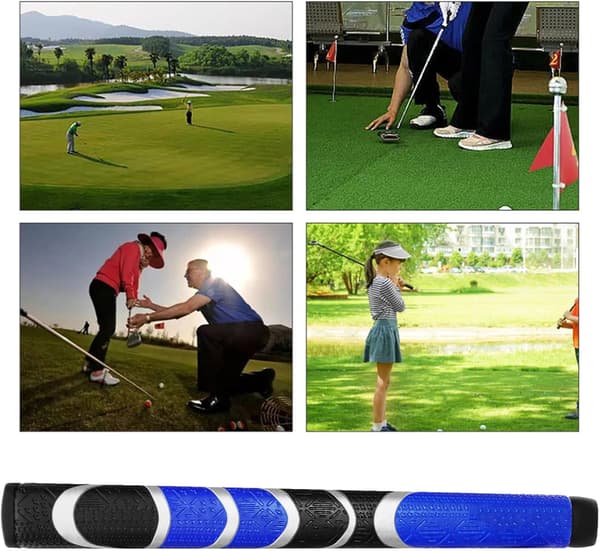 Puttergrepp för män - Bärbara golfputterbytesgrepp | Halkfria svingträningsbytesartiklar för pojkar, tonåringar, ungdomar, flickor[HK] blue