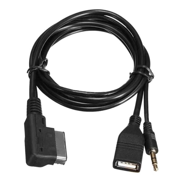 Billadapterkabel for bil - USB-adapterkabel for A1 A3 A4l A5 A6l A8 Q3 Q5 Tt med grensesnitt med -boks([HK])