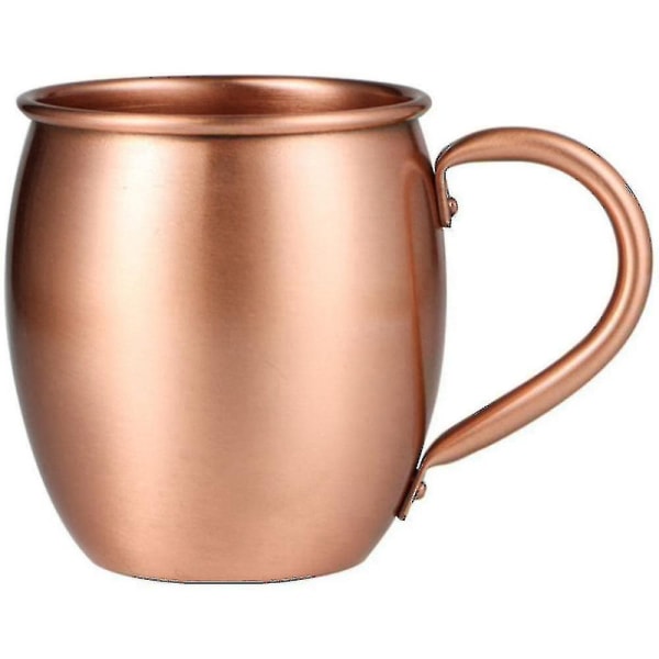 530ml 100% Pure Copper Krus Moscow Mule Mug Drum Cup Cocktail Cup Pure Copper Krus Restaurant Bar[HK]