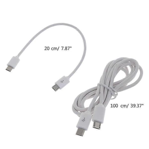 Micro USB OTG-kabel Micro USB 2.0 B Hane till Micro USB B Hane Anslutningsförlängningskabel OTG-aktiverad[HK] 0.2m