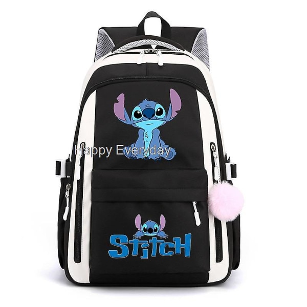 Lilo och Stitch Ryggsäck Kvinna Man Hög Kapacitet Vattentät College Skolväska Trendig Kvinna Man Laptop Skolväska[HK] Auburn