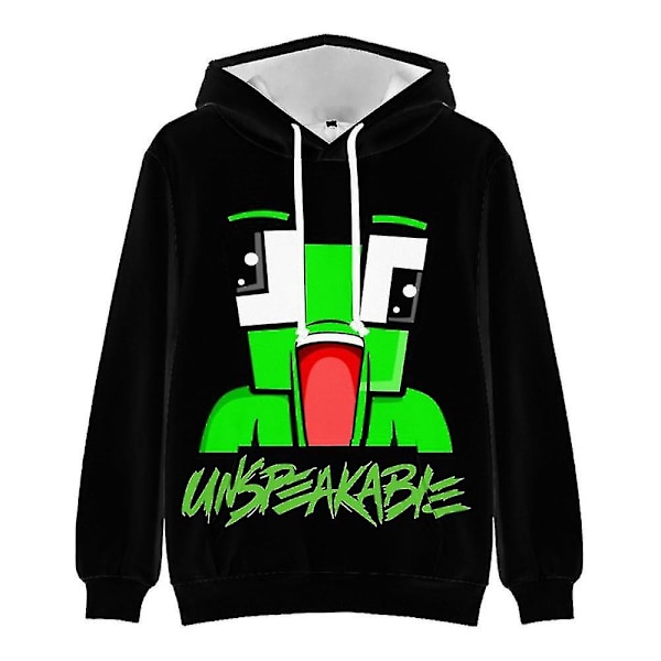 7-10 år pojke flicka Unspeakable tryck huvtröja huvtröja pullover toppar[HK] B 7-8 Years