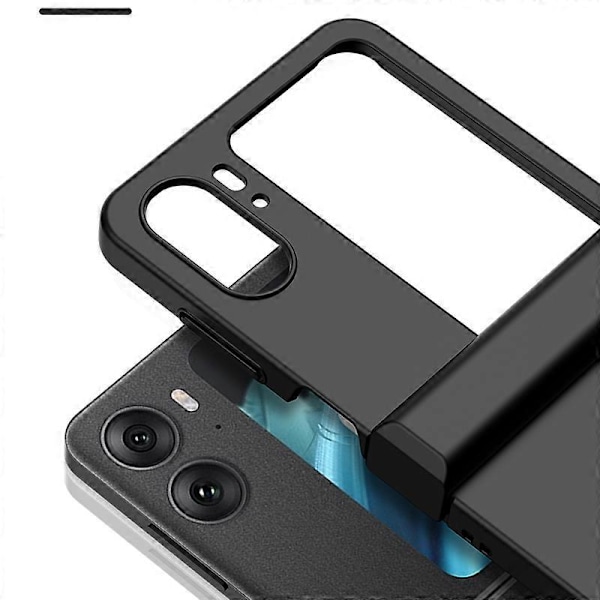 Til Oppo Find N2 Flip 5G Skin-touch Telefon Cover Hængsel Beskyttelse Hårdt PC Telefon Cover[HK] Purple