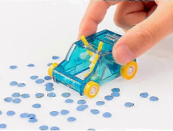 Blå Transparent Mini Skrivebordsrenser med Støvsugningsfunktion[HK] Blue Transparent