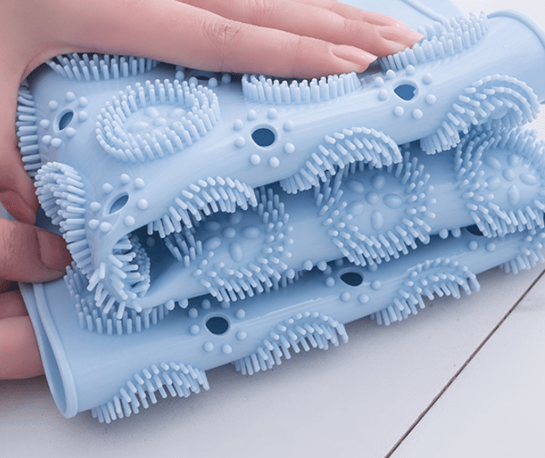 Rund PVC-brusemåtte 30x30cm maskinvaskbar[HK]