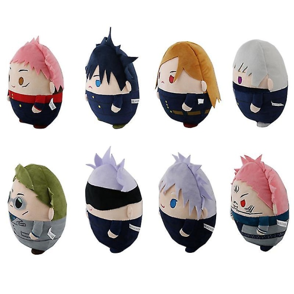 22cm/30cm Anime Jujutsu Kaisen Plysdukker Fushiguro Megumi Itadori Yuji Gojo Satoru Kugisaki Nobara udstoppede legetøjsgaver[HK] c