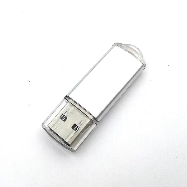 Silver 1 pack, USB minne 16gb, USB 3.0 Flash Drive Rotary Storage Drive Hanging Drive ([HK])