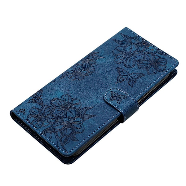 Til Samsung Galaxy S24 Mobiltelefon Cover Præget PU Læder Wallet Stand Anti-Drop Cover[HK] Style D Multicolor