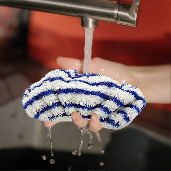 Rowenta Clean&Steam ZR005801 Mikrofiberduk Pads Ersättning (6 st)[HK] Blue  gray  white