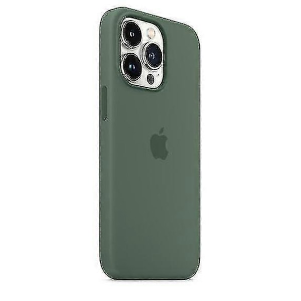 Silikone Cover til iPhone 13 Pro Max - Forbedret Beskyttelse med MagSafe Kompatibilitet[HK] Eucalyptus