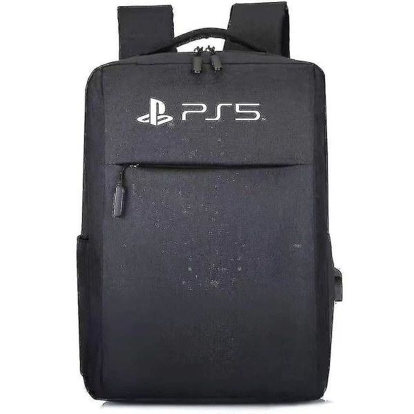Til PS5 Rygsæk Rejsetaske Vandtæt nylontaske Beskyttende opbevaring til Playstation 5 spilkonsolcontrollere[HK]