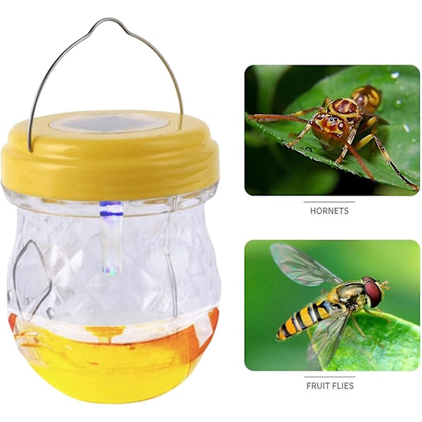 HKK Hornet-loukut ulkotiloihin | Aurinkokäyttöinen mehiläispyydys | Metsästysväline ampiaisille, herhiläisille, hedelmäkärpäsille, mehiläisille ja keltapaidalle