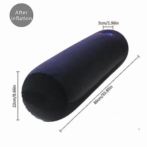 Multifunksjonell Oppblåsbar Lang Kroppspute Lumbar Bein Yoga Pute Reiseposisjoner Støtte Luftpute Med Plast Håndpumpe-ZZY[HkkK] With Hand Pump