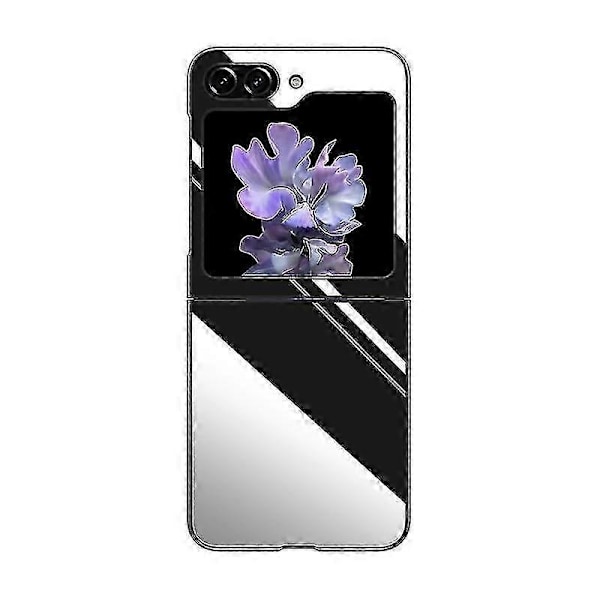 Borstat metallskal i rostfritt stål för Samsung Galaxy Z Flip 5, stötsäkra vikbara skal Boris[HK] Gold