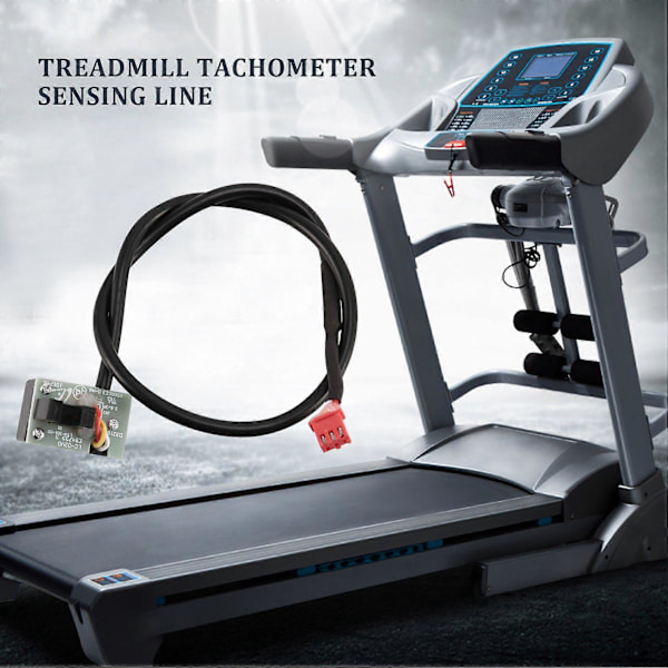 Løpebånd Hastighetssensor Kabel 3 Pin Lyssensor Takometer Magnetisk Induksjon Hastighetssensor for Løpebånd[HK] Black