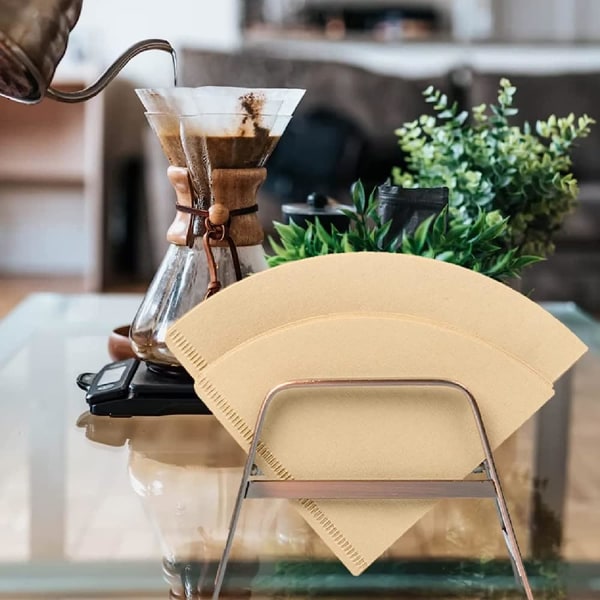 Kaffefilterhållare återanvändbar metallpappershållare hem kök bar café förvaringstillbehör (brons)
