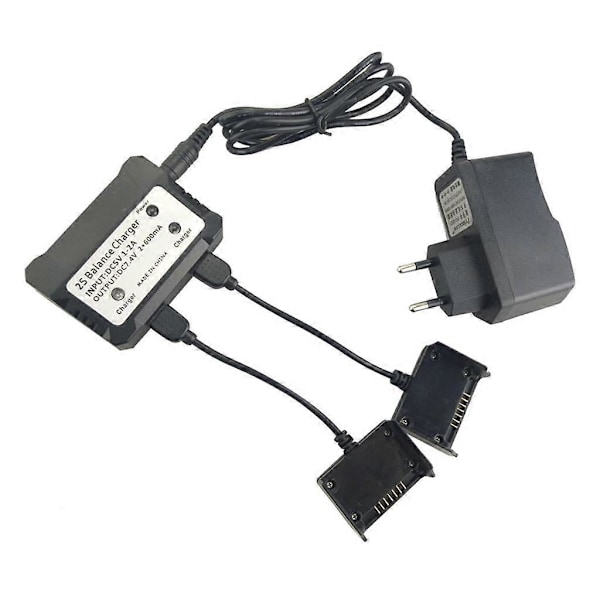 2-i-1 Lipo Batteri 2S 7.4V Balansladdare För MJX Bugs 3 Pro B3pro[HK]