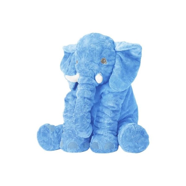 Super Mjuk Stor 40cm Elefant Plyschdjur Leksak För Flickor Pojkar Barn [HK] Blue