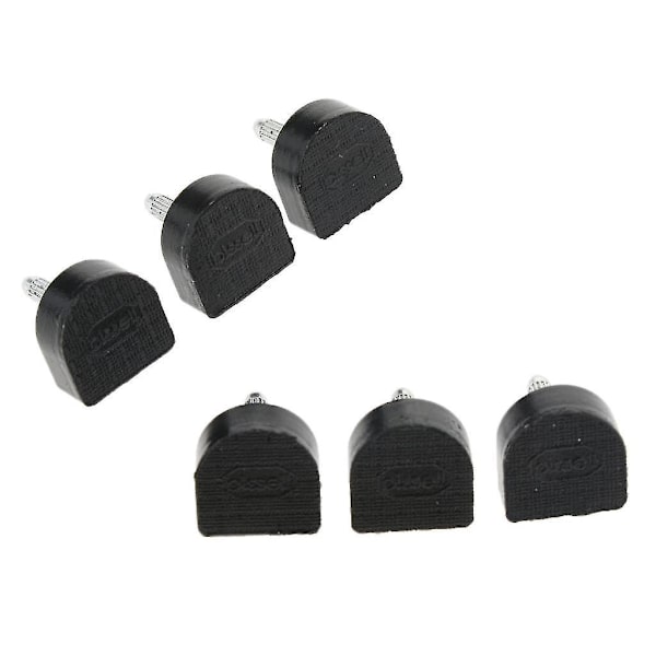 HK 2x3 par højhælede tips hæle sko reparation udskiftning dyvler puder 16x16mm sort