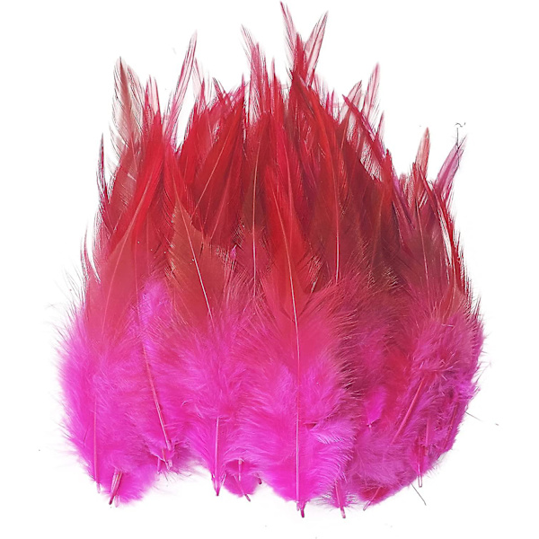 200 stk. Fjer til Håndværk [HkkK] Pink