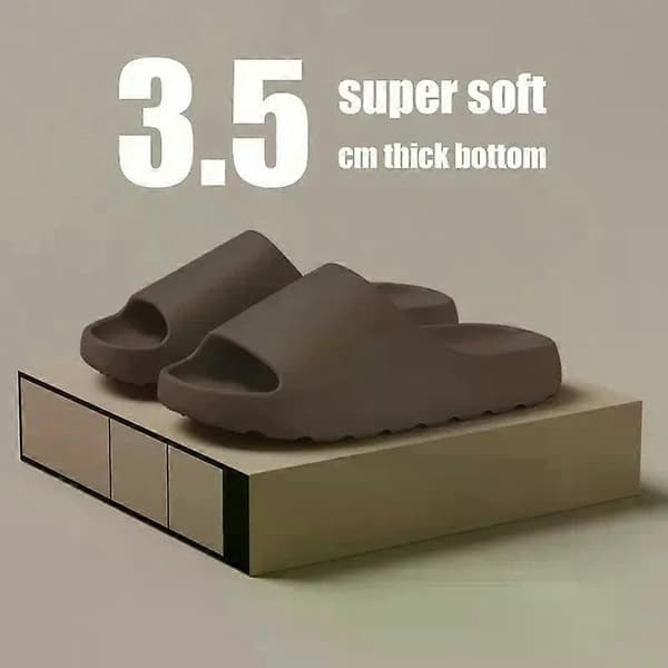 Sommarmode Herr EVA Mjuka Tjockbottnade Inomhustofflor & Dam Yeezys Stil Sandaler Strandtofflor Komfort[HK] 40-41