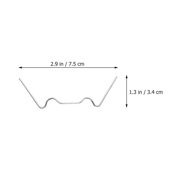 HKK 25 stk. drivhus W-formede søm Nem installation Fikseringstrådsklips Have drivhus Fix værktøj