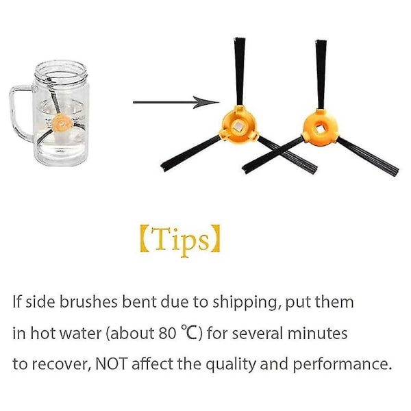 Reservedele Sidebørster Til Deebot - N79s N79 Deebot 500 Robotstøvsuger Tilbehør Hy[HK]