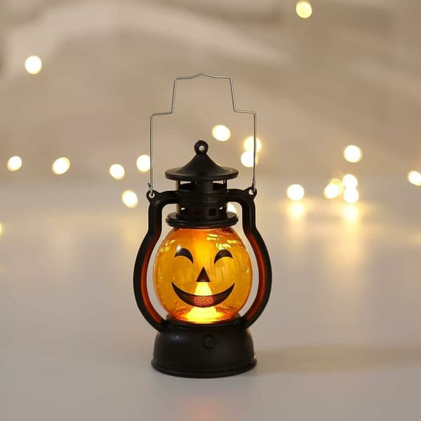Bærbar Halloween Jack-o-lantern, LED Jack-o-lantern Lampe