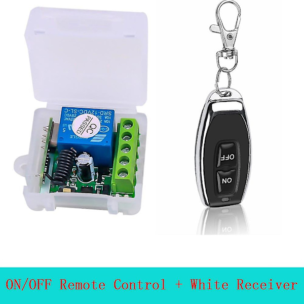 RF Sändare 433 Mhz Fjärrkontroller med Trådlös Fjärrkontroll Switch DC 12V 1CH Relä Mottagarmodul[HK]