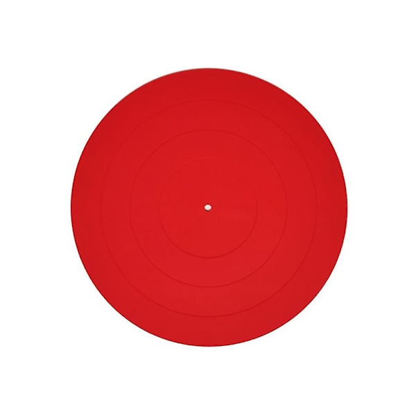 Platespiller Matte Svart Gummi Silikon Design For Universal Til Alle LP Vinyl Platespillere[HK] Red