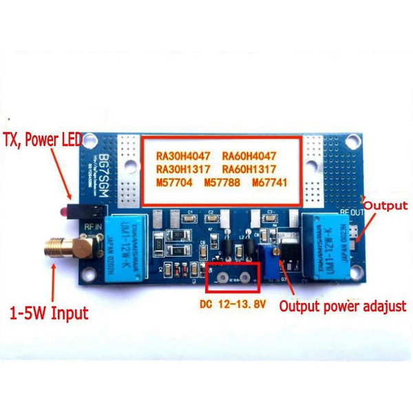 Rf forstærkerkort håndsæt forstærker kit håndsæt forstærker Pcb håndsæt forstærker løse dele Walkie([HK])