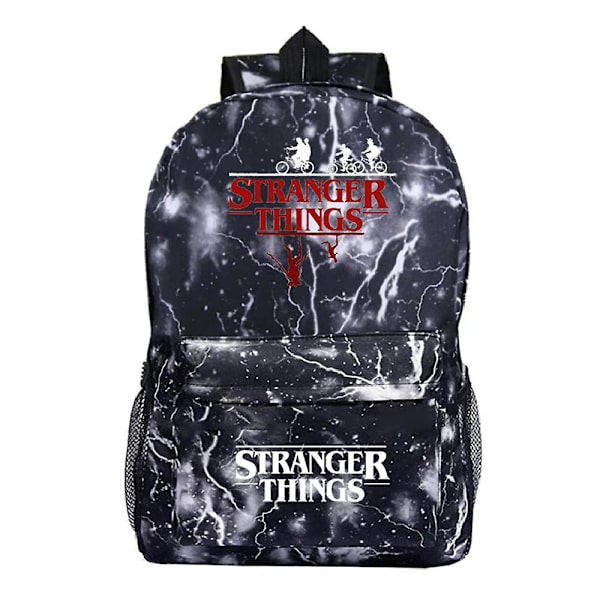 Stranger Things Ryggsäck Ryggsäck Barn Student Resväska Skolväska Present[HK] Grey
