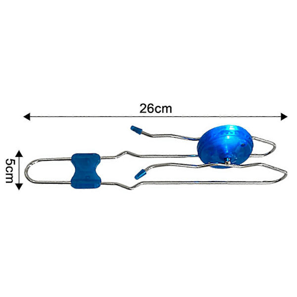 1/3 st Retro Gyrohjul Leksak Stresslindring Lysande Skena Snurra LED Magnetisk Bana Snurrtopp [HK] Blue