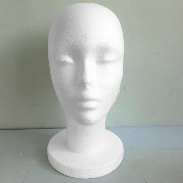 Skum Mannekeng Hode Modell Solbriller Brille Stativ Hatt Caps Display Holder Headset Mannekeng Hode Display Stativ Rack[HK] white