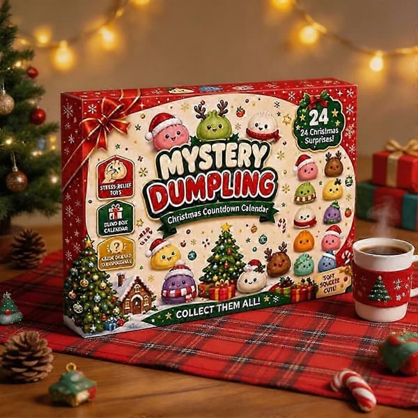 Jule Squishy Julekalender 2026 24 Dages Overraskelser Squishies Legetøjsæske Julegave til Børn[HK]