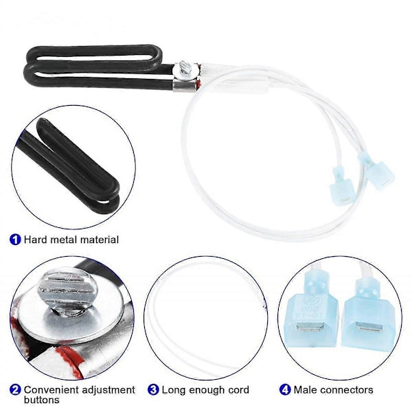 Ersättningsglödstift för Quadrafire Heatilator-kaminer, 380W Loop Igniter Ersätter SRV7000-462/812-3811[HK] BlackWhite