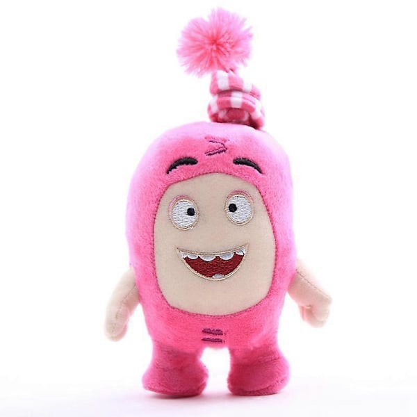 Oddbods Plyschleksaker Mjuka Söta Animerade Gosedjur Docka Mini Figurer För Pojke Flicka Ny[HK] Pink 18cm