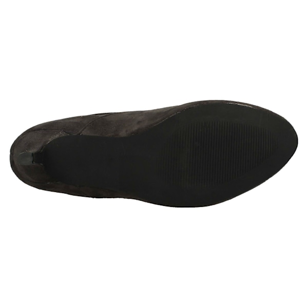 Dam Heeled Ruffle Stövlar[HK] UK 6 Grey