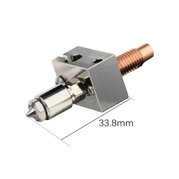 För V6 Pro Adapter för att Öka Superflödet i V6 / Rapido Hot End för Höghastighets 3D-utskrift och Anpassa till CHT-munstycken[HK] Silver