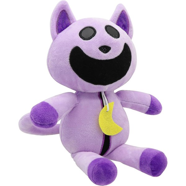 CatNap Poppy Playtime, 30cm, Smilende Critter, CatNap Plysj, Morsom Smilende Critter, Plysj Leke for Fans, Gutter, Jenter[HK]
