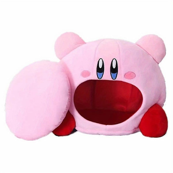 Kirby-peli oheislaite hengitettävä päiväunipanta tyyny vaaleanpunainen hattu pehmolelu [HK]