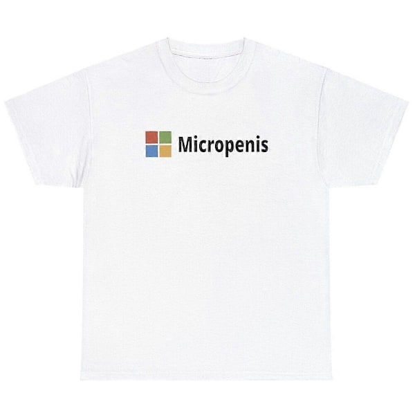 Micropenis T-shirt Sjov Microsoft Parodi Meme Ordsprog Underligt Specifik Humor T-shirt Størrelse S-3XL TT2810[HK] 3XL