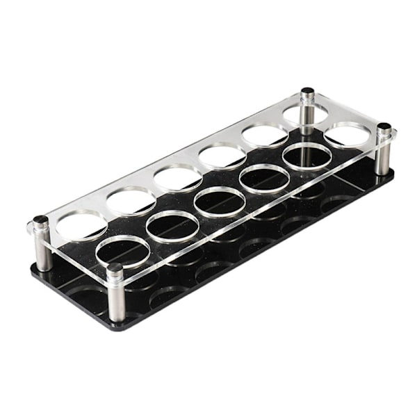 Vinglas-holder med høj stabilitet, transparent, letvægts, firkantet, tung bund, shotglas-holder til bar [HK] C