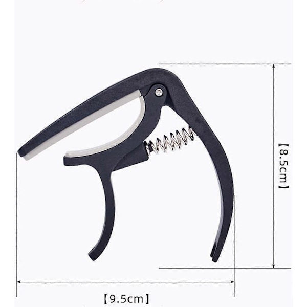 Gitar Capo Capo for Akustisk og Elektrisk Gitar Gitar Capo Capo Clip-on Tuner[HK]