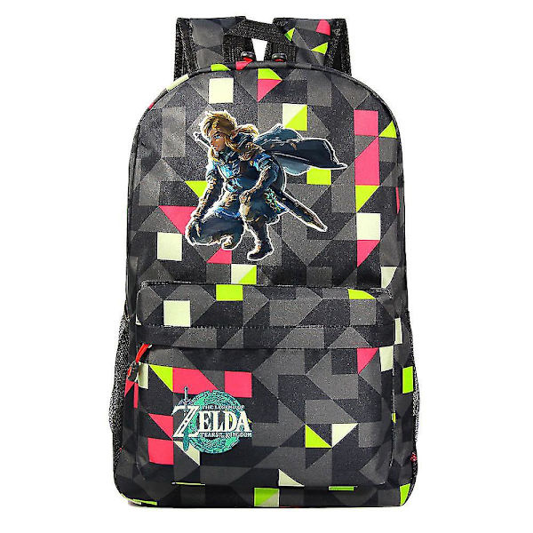 \"Tårene til spillet\" Zelda Kingdom Print, Tenåringers primær- og ungdomsskoleveske, Herre- og dame casual ryggsekk[HK] 2