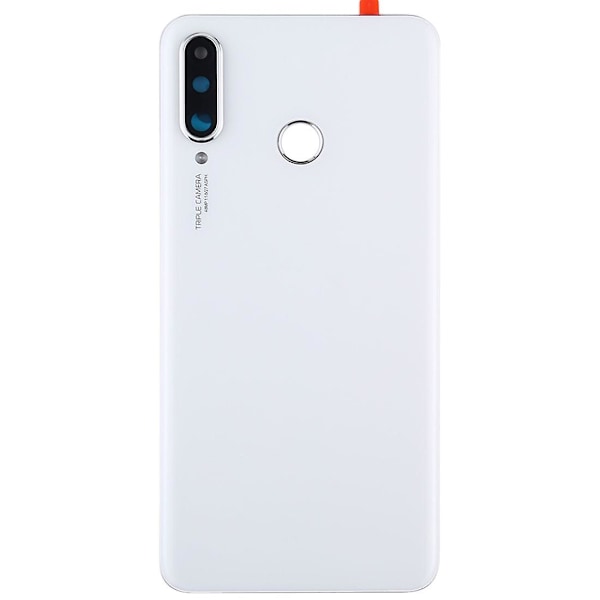Huawei P30 Lite (48MP) Akun Kotelo Liimatarra + Kameran Linssinsuojus - Musta[HK] White Multicolor