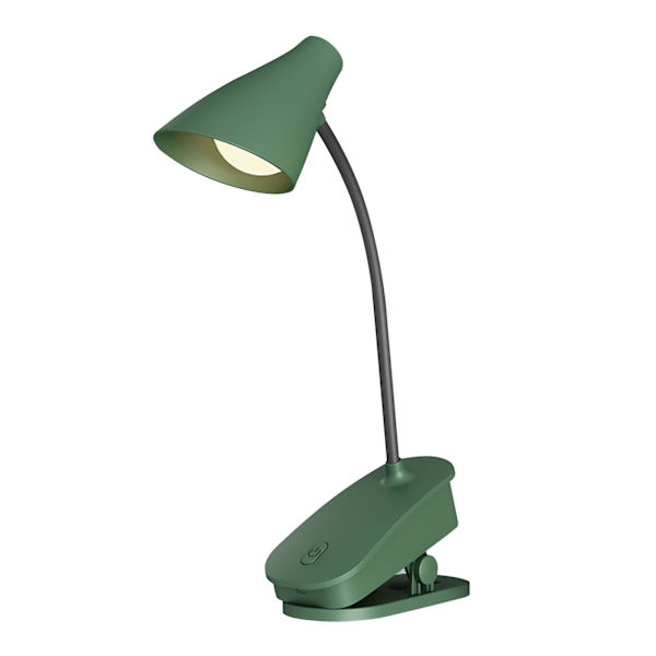 Lamppu Clip Työpöytävalo LED Säilytystila Kannettava Työpöytävalo Makuuhuoneen Yöpöydän Clip Yövalo USB Lataus Lahja[HkkK] Green