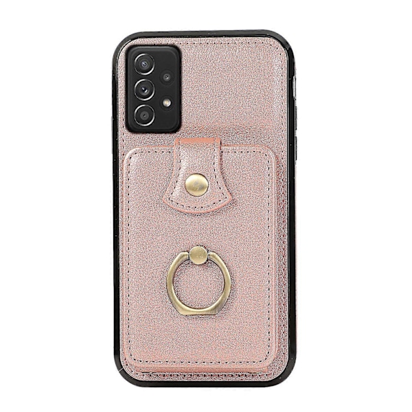 Samsung Galaxy A52 4g / A52s 5g / A52 5g Kotelo Korttipidike Pu Nahka Puhelinkuori Jalustalla[HK] Rose Gold