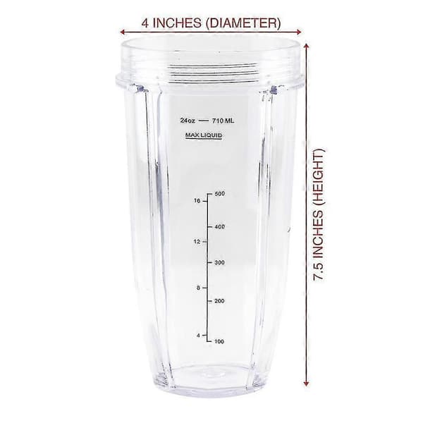 Blender reservedele til Ninja, 24Oz kop 7-finet ekstraktionsblad, til Nutri Ninja Auto IQ BN801[HK]